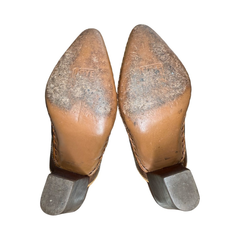 Rare Vintage Frye Phoenix Western Mules - Picture 9 of 13